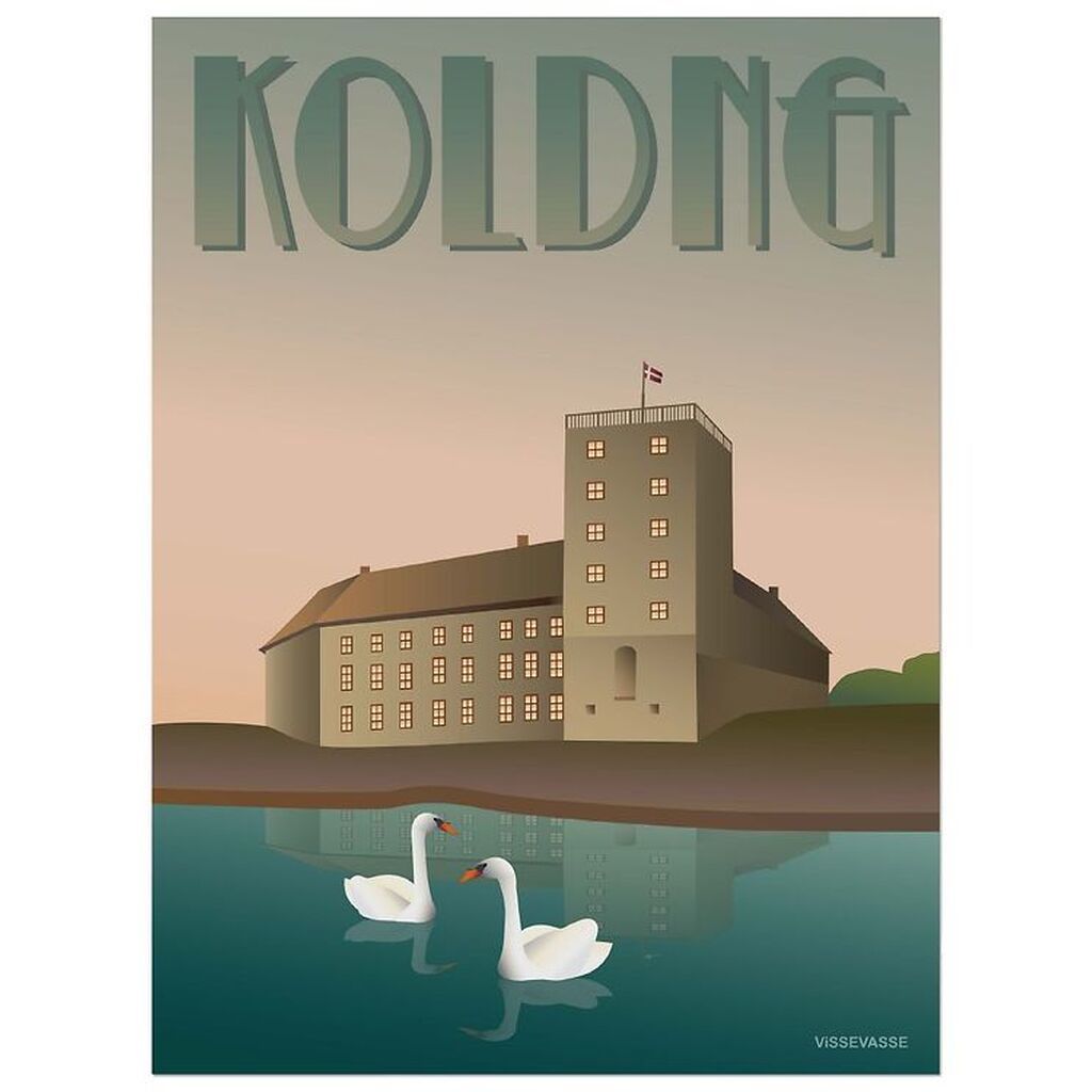 Vissevasse Plakat - 30x40 - Kolding - Koldinghus