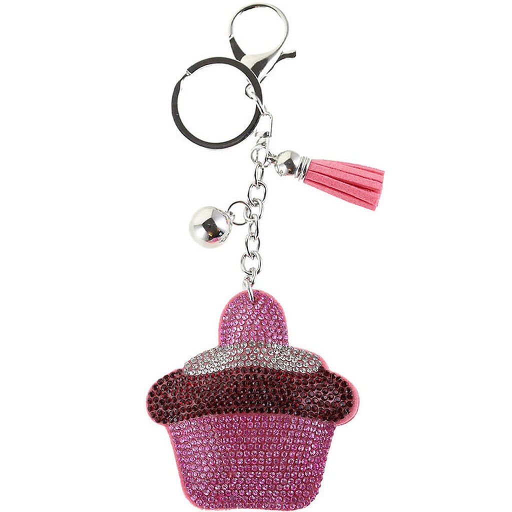 By Stær Nøglering - Cupcake - Pink