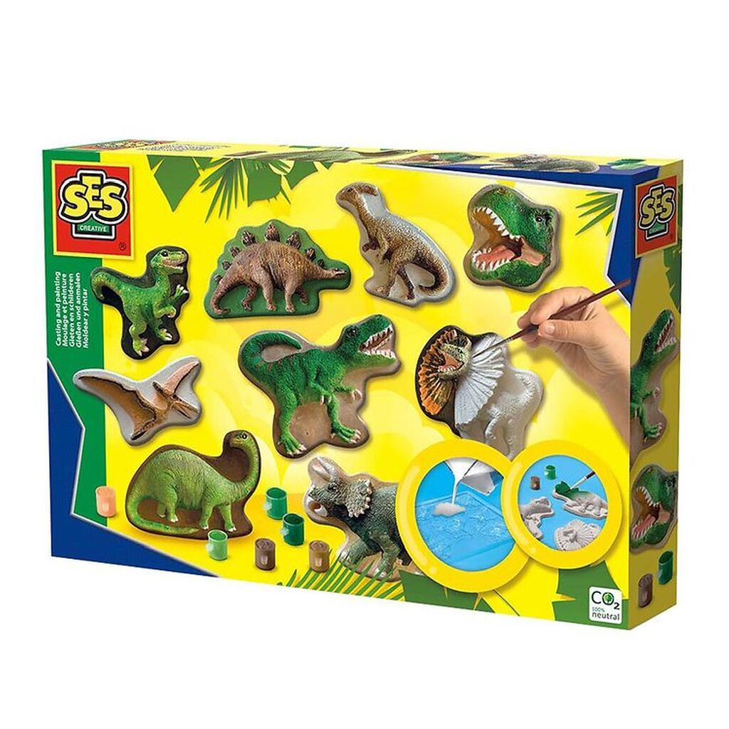 SES Creative Støbesæt - Dinosaurer