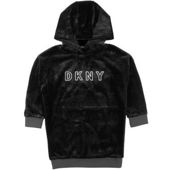 DKNY Velourkjole - Sort