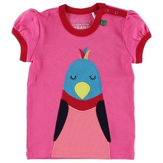 Freds World T-shirt - Pink m. Fugl