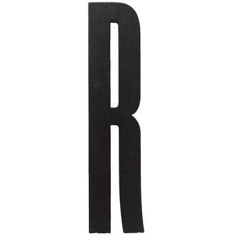 Design Letters Træbogstaver - R - Sort