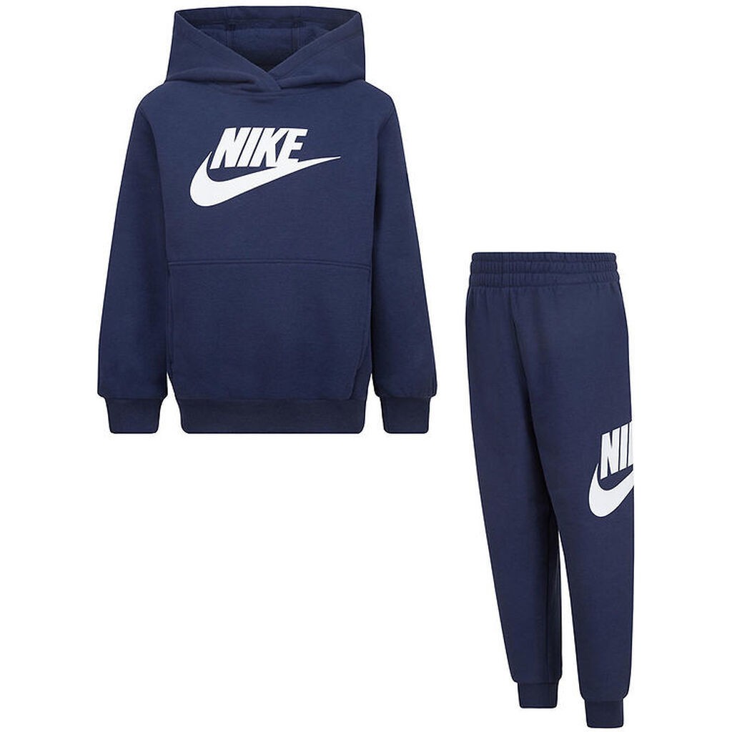 Nike Sweatsæt - Midnight Navy m. Hvid