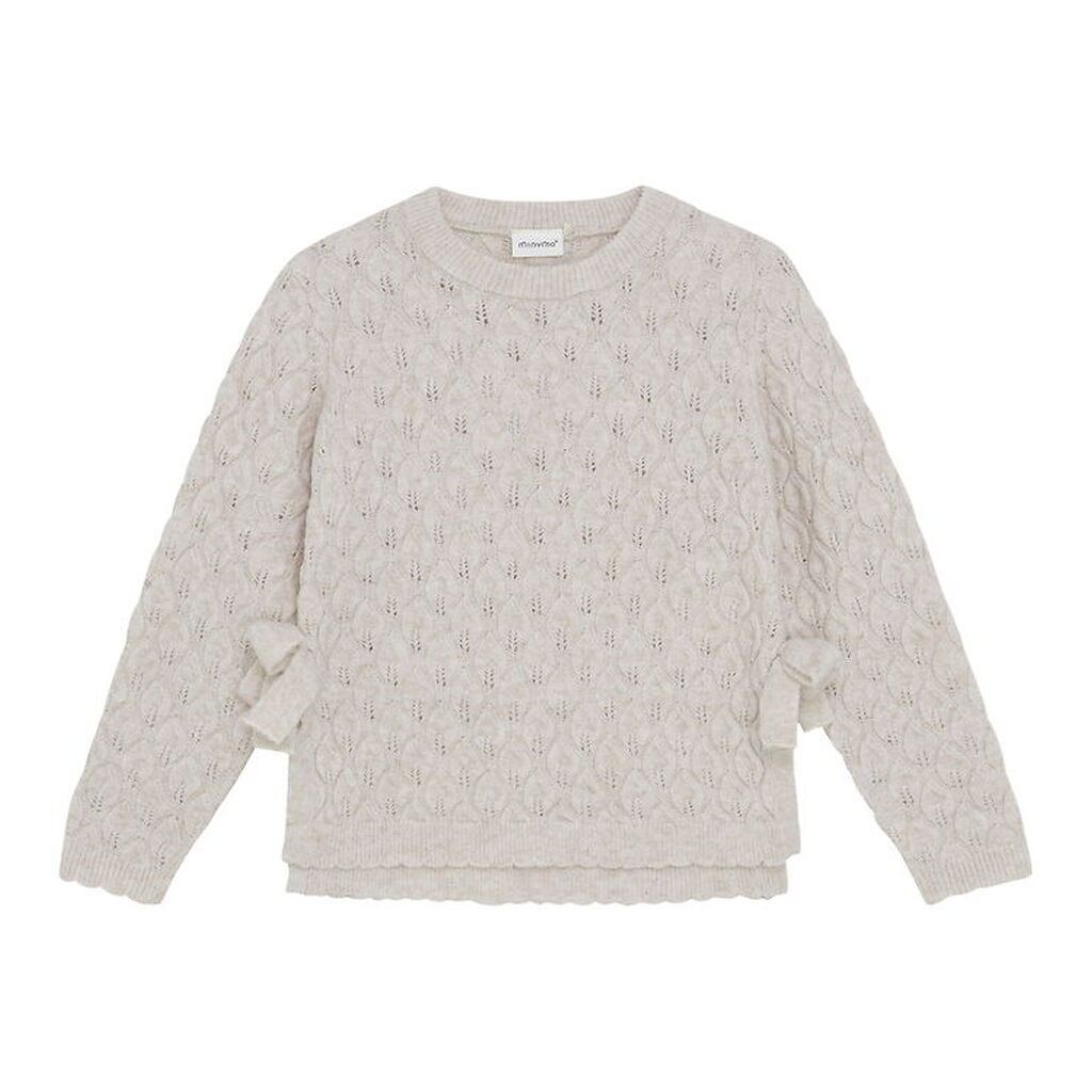 Minymo Bluse - Strik - Smoke Gray