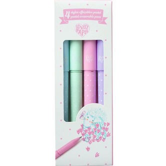 Djeco Tusser - 4 Pastel Erasable Pens