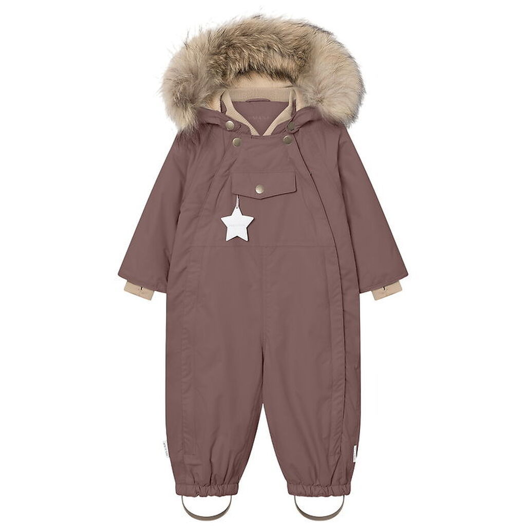 Mini A Ture Flyverdragt - MatWisti Fleece/Fur - Peppercorn Plum