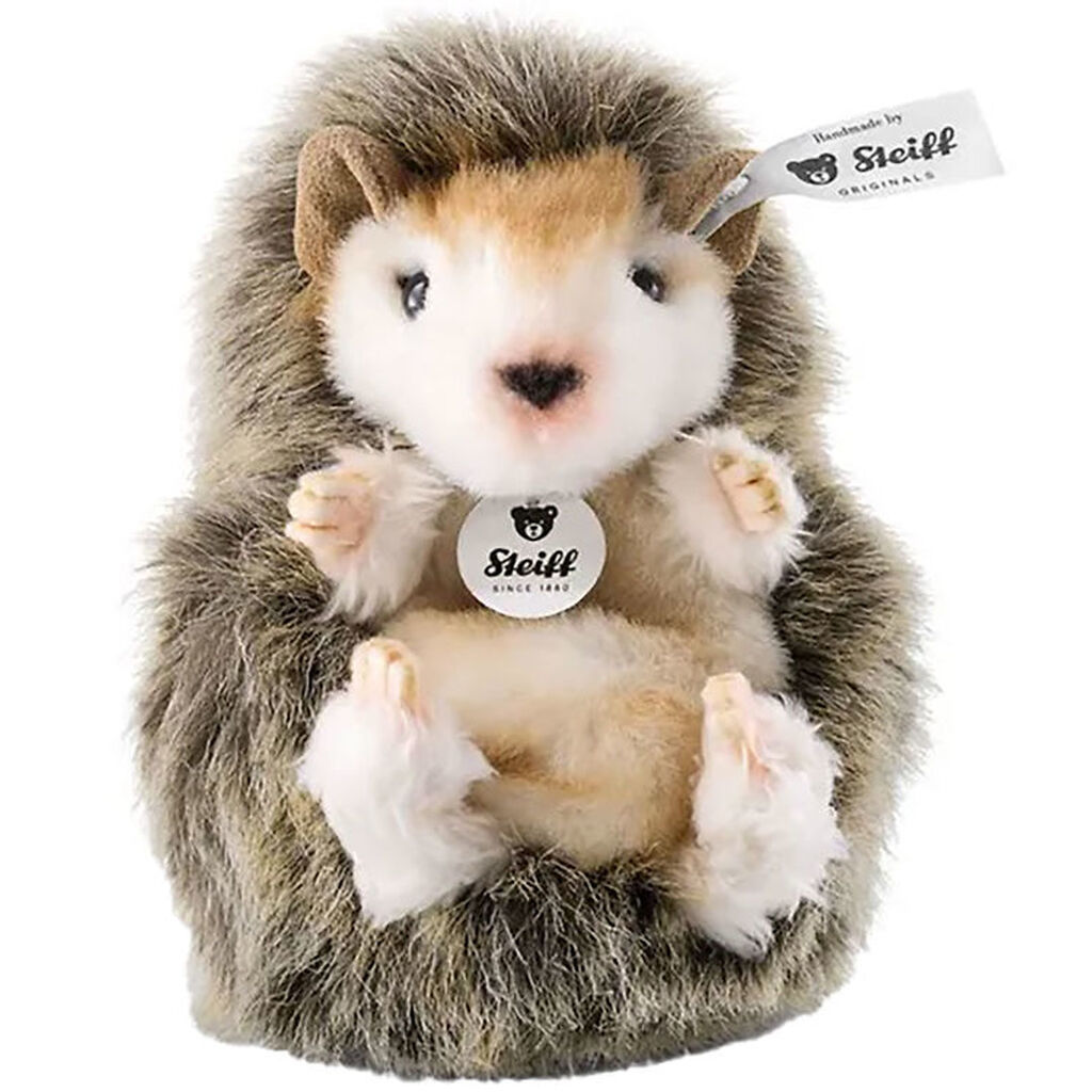 Steiff Bamse - 10cm - Joggi Baby Hedgehog - Mørkebrun