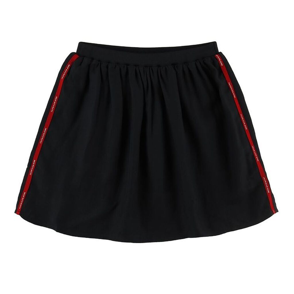 Calvin Klein Nederdel - Sort m. Rød Stribe