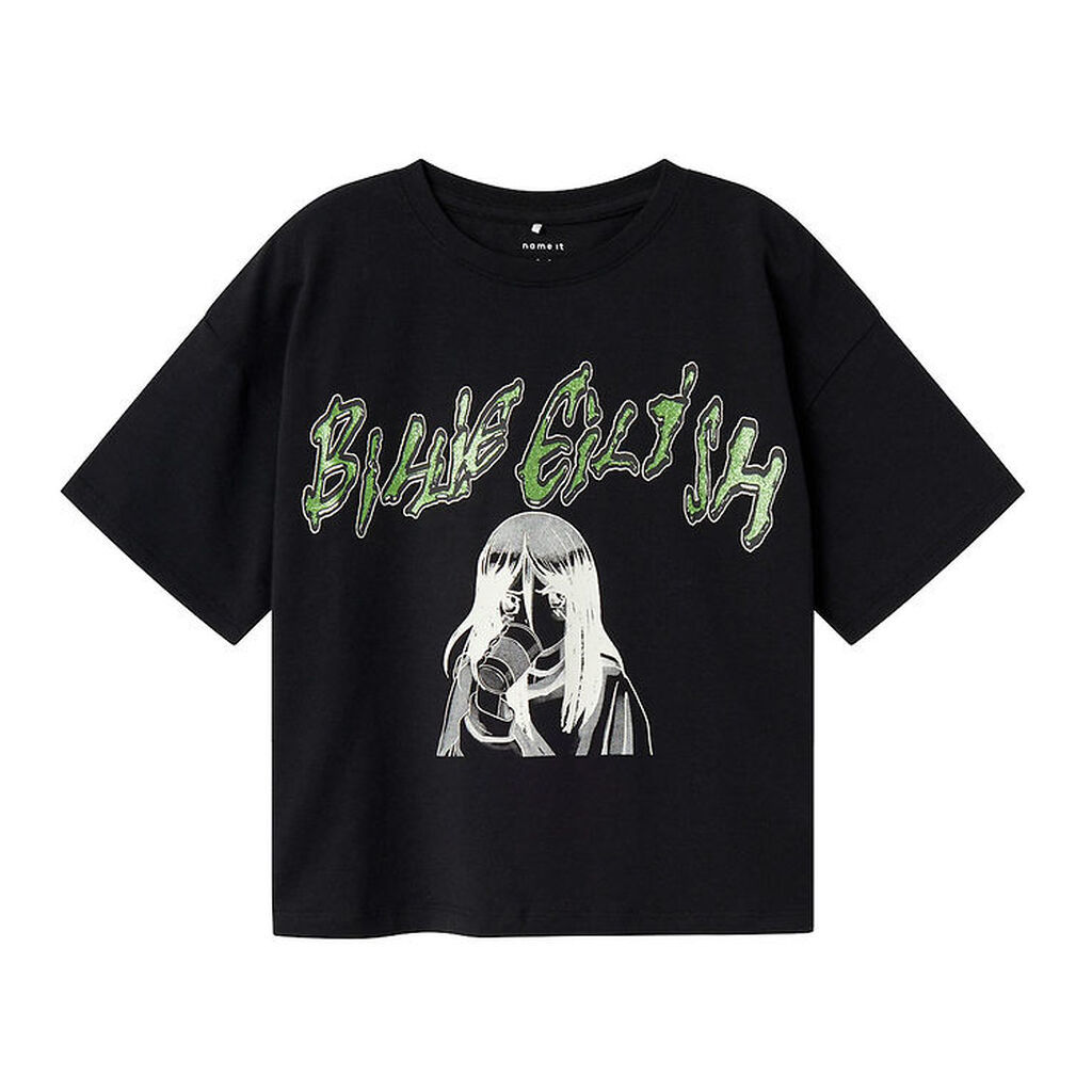 Name It T-shirt - NkfJaxana Billie Eilish - Sort