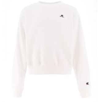 Champion Fashion Sweatshirt - Cropped - Hvid m. Logo