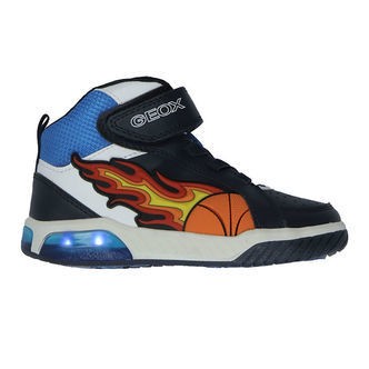 Geox Støvler m. Lys - J Inek B C - Navy/Lt Blue