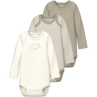 Name It Body l/æ - Noos - NbnBody - 3-pak - Pure Cashmere