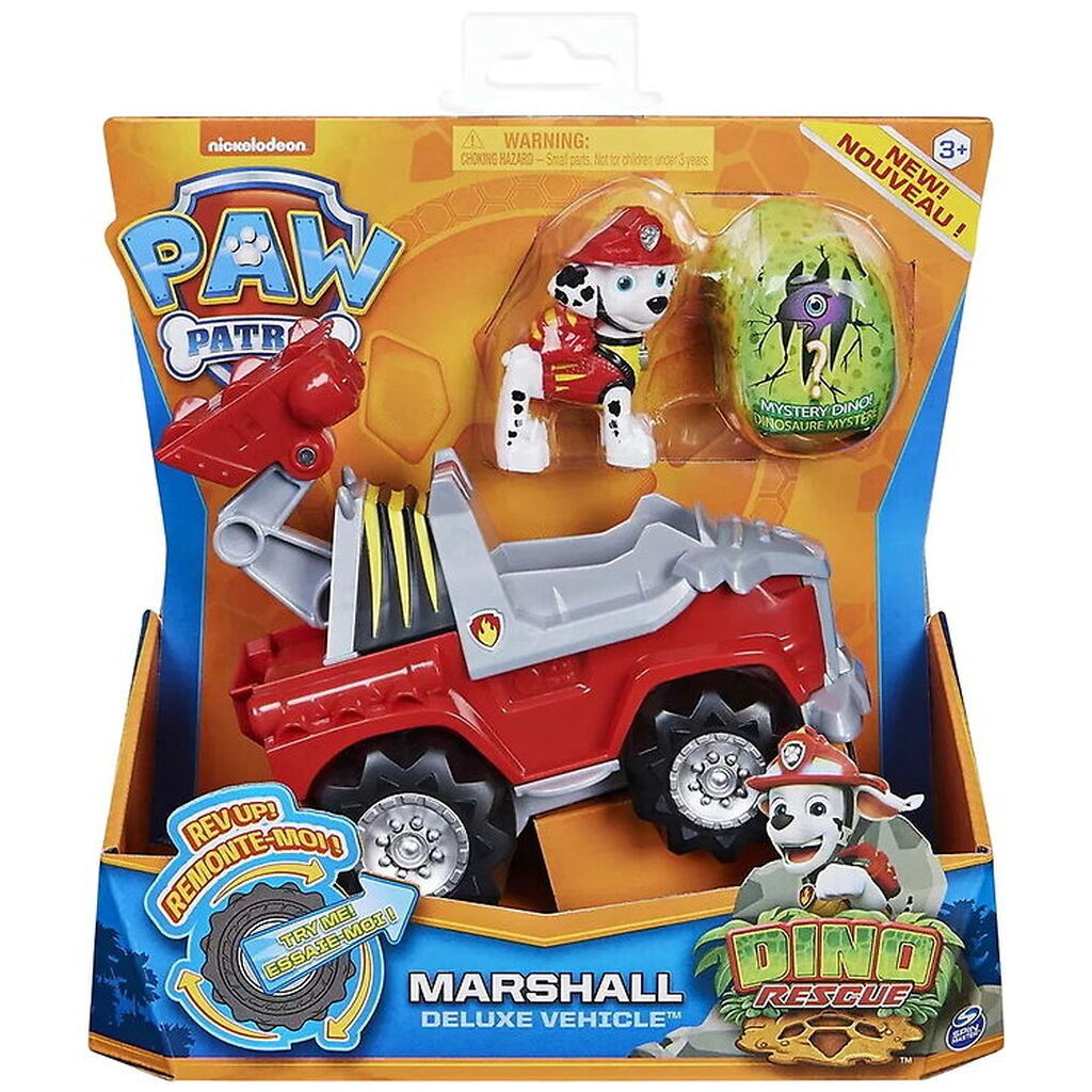 Paw Patrol Legetøjsbil - Dino Rescue - Marshall