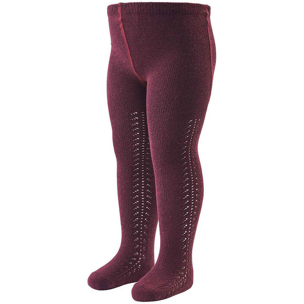 Müsli Strømpebukser - Lace - Fig m. Hulmønster