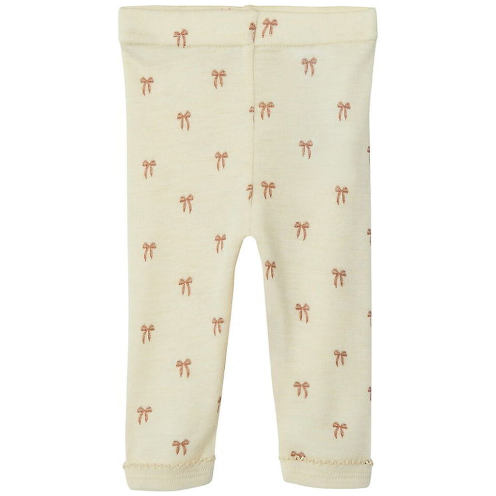 Lil' Atelier Leggins - Uld/Modal - Noos - NbfNalu - Turtledove/M