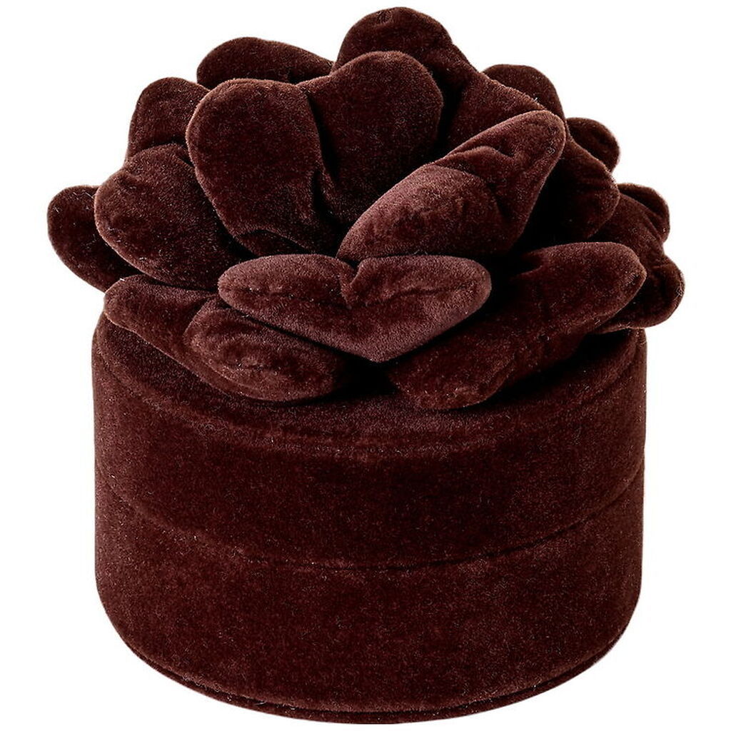 DAY ET Smykkeskrin - Velvet Flower Jewelry Round - Winetasting