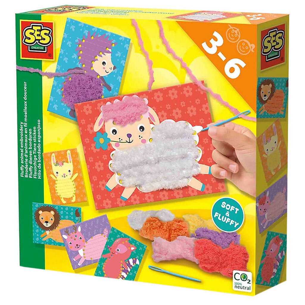 SES Creative - Broderi På Dyrekort