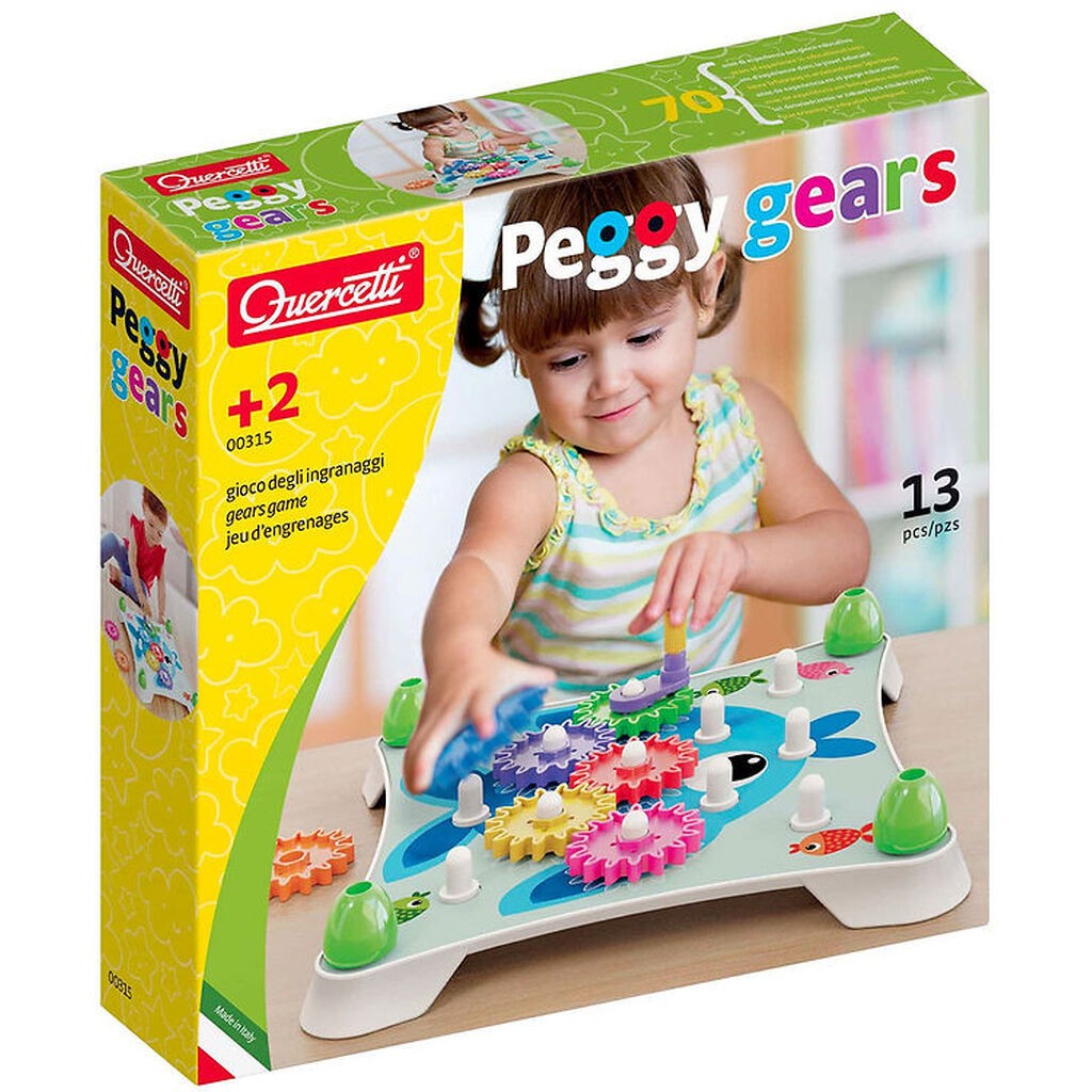 Quercetti Byggesæt - Peggy Gears - 13 Dele - 00315