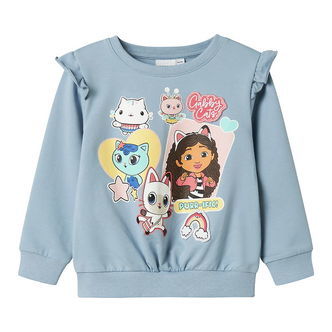 Name it Sweatshirt - NmfJyla - Gabby's Dollhouse - Dusty Blue