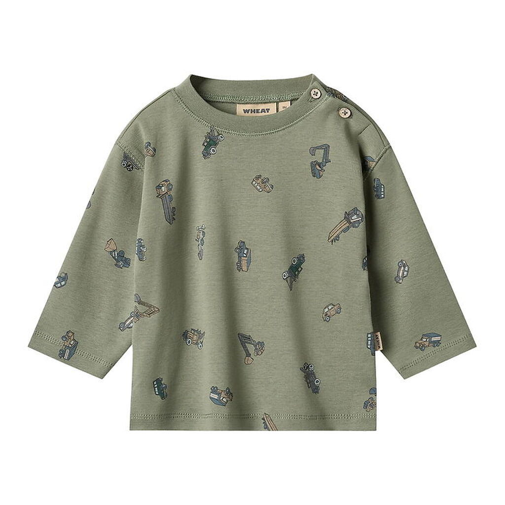 Wheat Bluse - Malthe - Dusty Green Cars