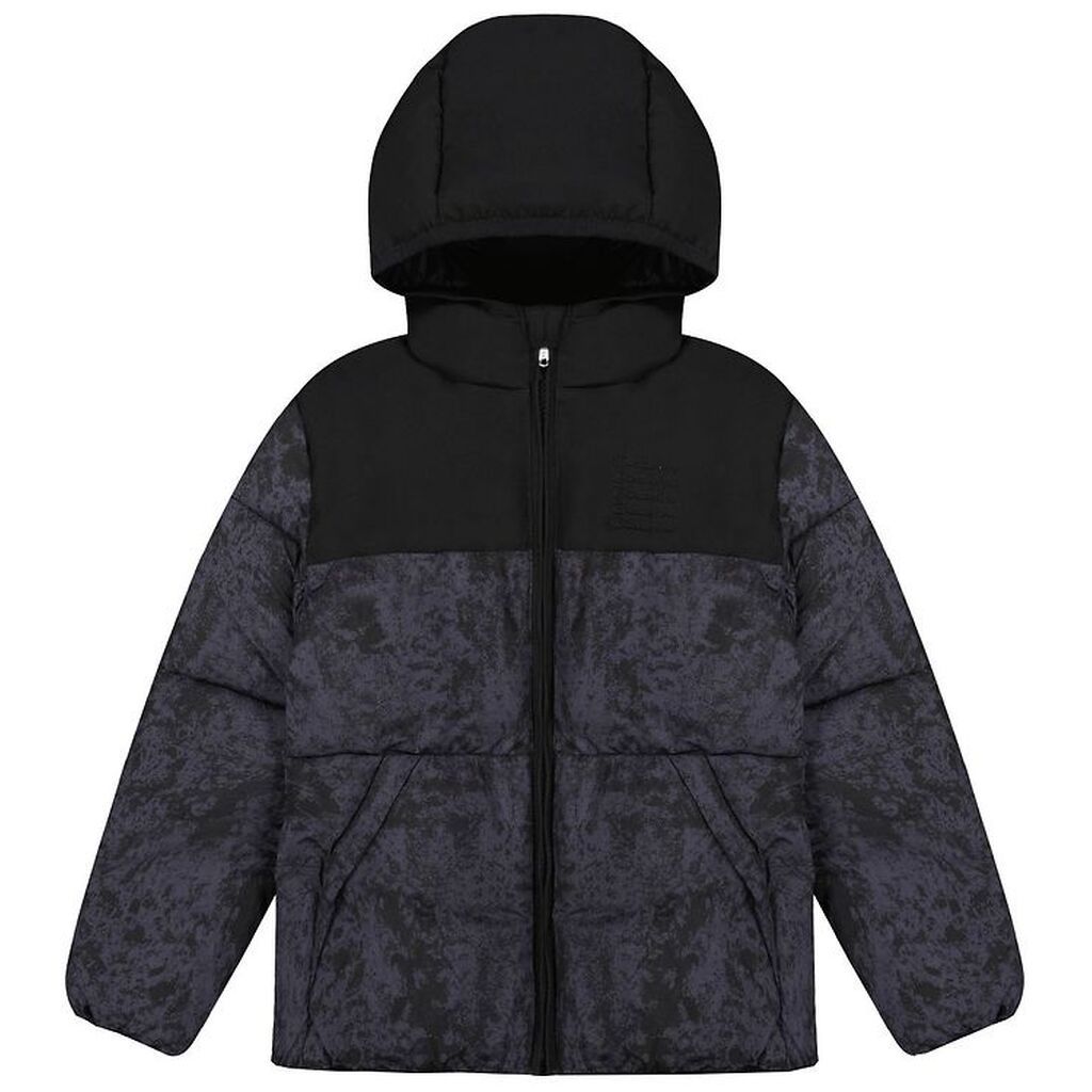 Champion Fashion Dynejakke - Sort/Grå m. Mønster