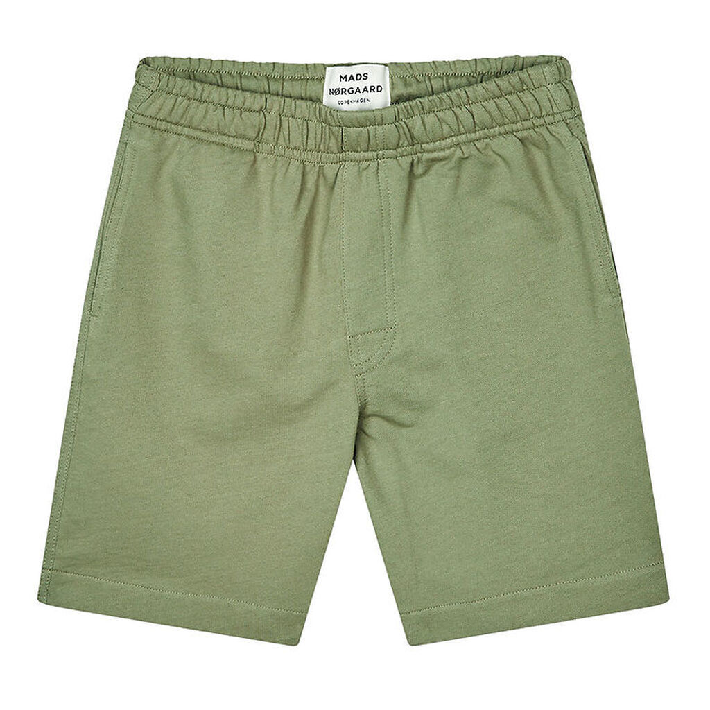 Mads Nørgaard Shorts - Light Terry Seano - Oil Green