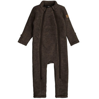 Mikk-Line Køredragt - Uld - Dark Brown Melange
