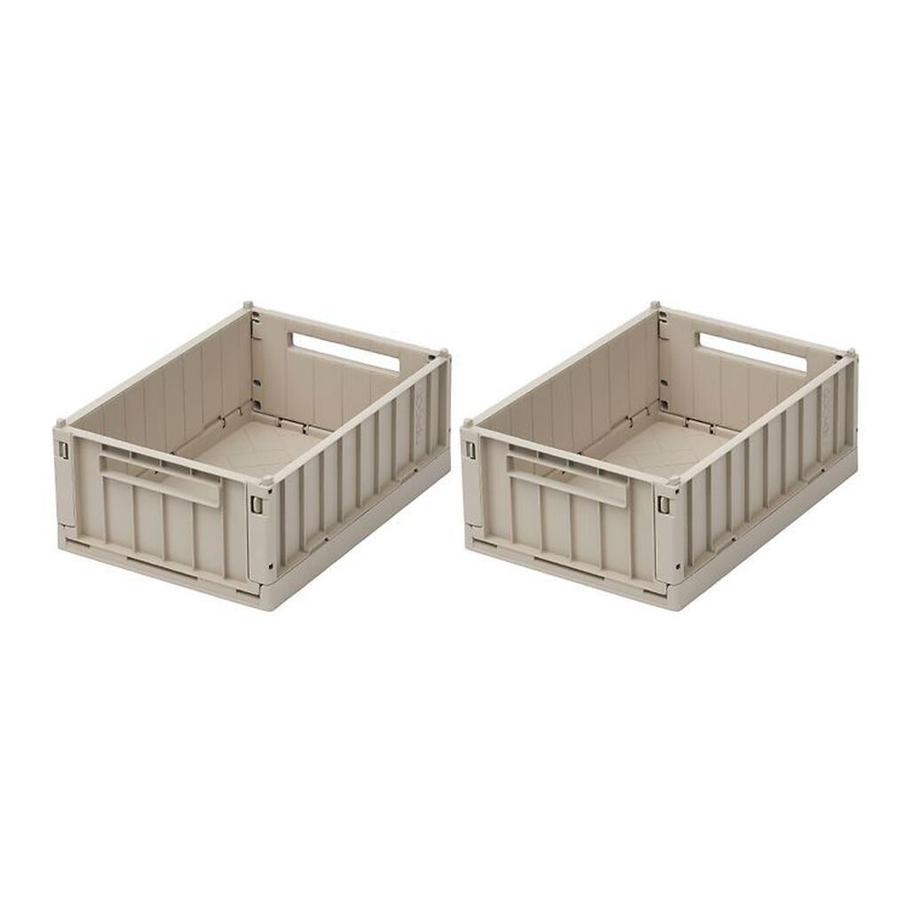 Liewood Foldekasser - 25x18x9,5 cm - Small - 2-pak - Sandy