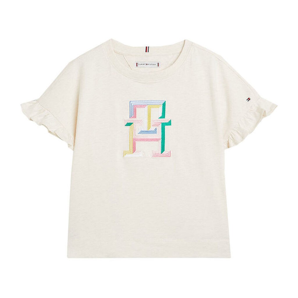 Tommy Hilfiger T-shirt - Multi Colour Monogram Tee - Calico Heat