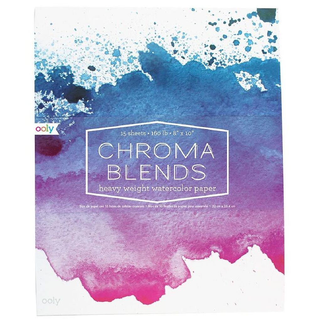 Ooly Akvarelpapir - 20x25,4 cm - 15 Sider