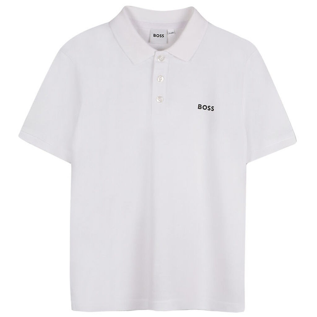 BOSS Polo - Hvid m. Print