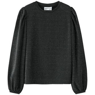 Name It Bluse - NkfRoisin - Sort m. Glimmer