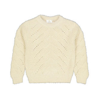 The New Bluse - Strik - TnDiva - White Swan m. Glimmer