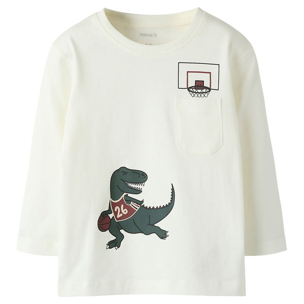 Name It Bluse - NmmVilian - Cloud Dancer/Dino Basket