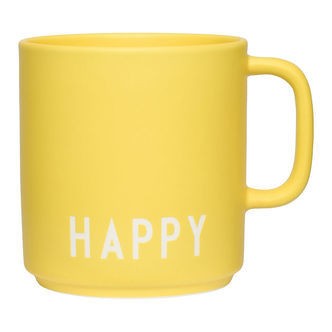 Design Letters Krus - Favourite - Happy - Gul