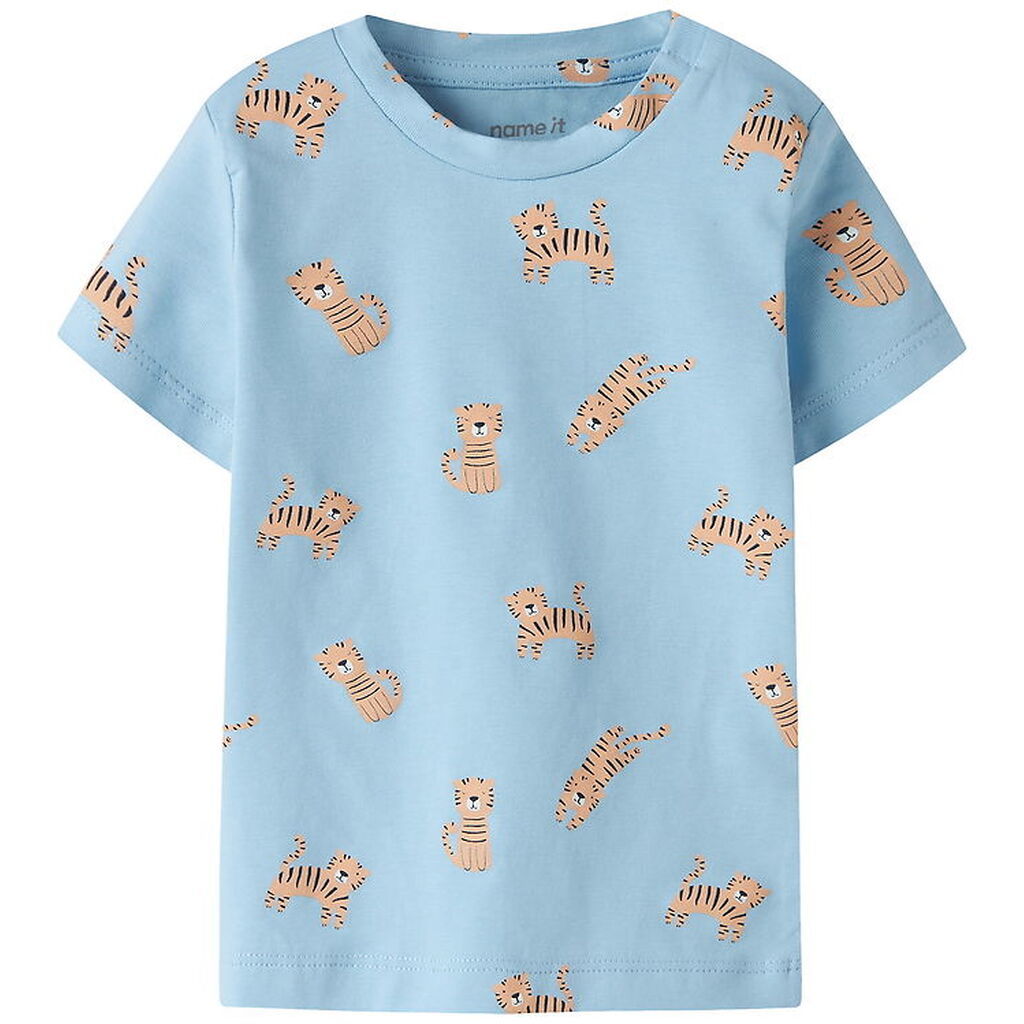 Name It T-shirt - NbmVroels - Airy Blue/Tiger