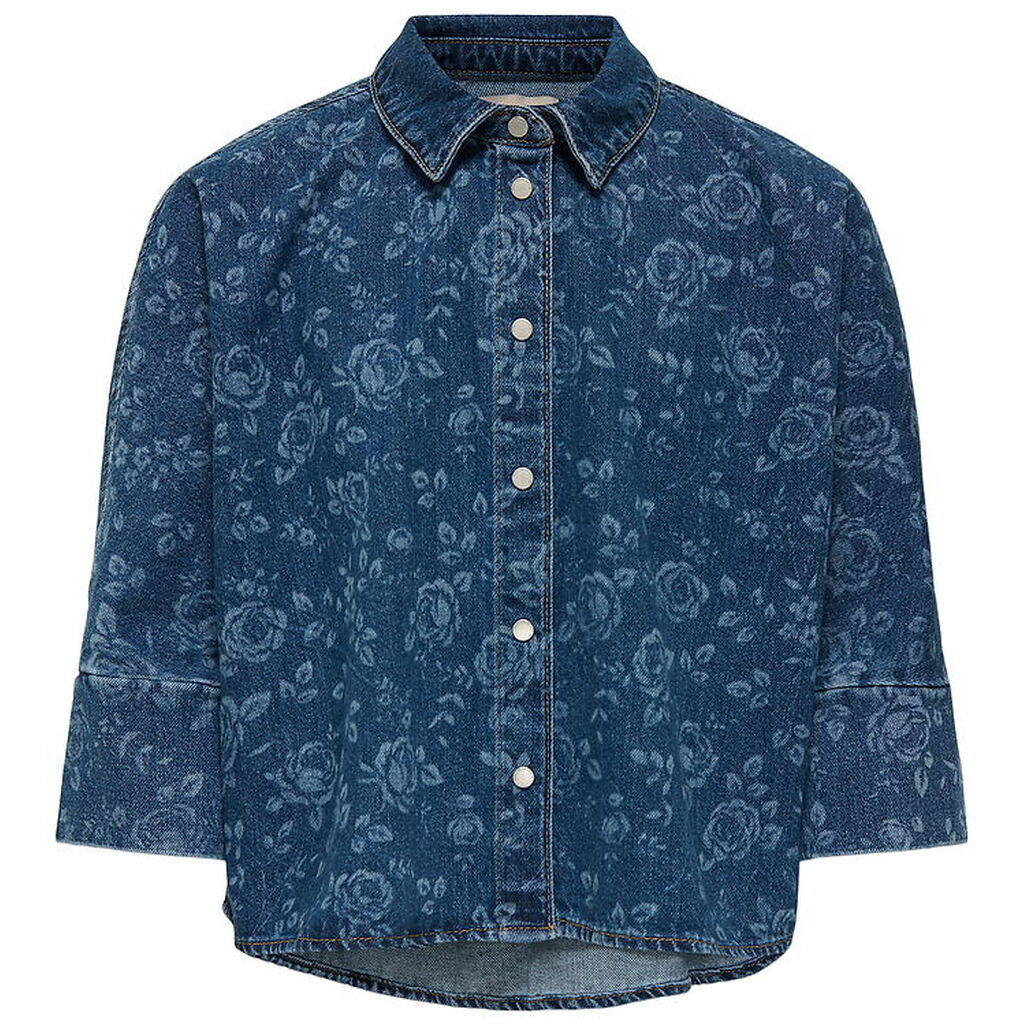 Kids Only Denimjakke - KogGrace - Medium Blue Denim/Rose