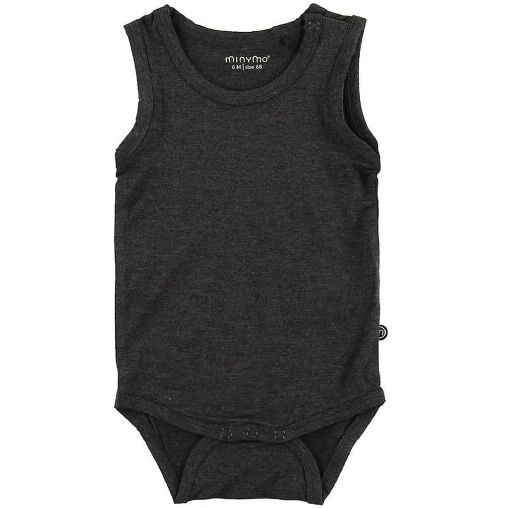 Minymo Body u/æ - Bambus - Mørkegrå