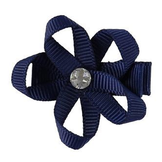 Little Wonders Hårblomst - Ingrid - 4 cm - Grosgrain - Navy