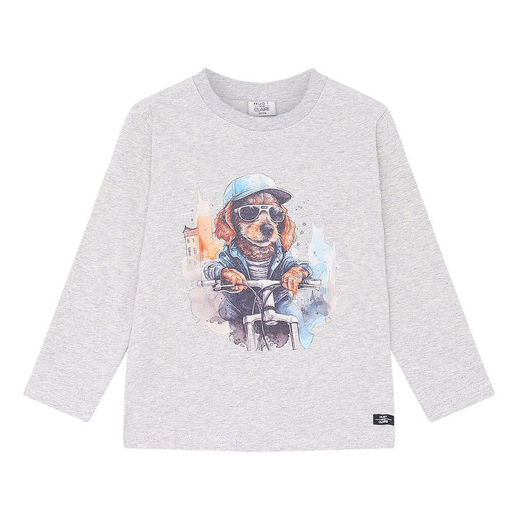 Hust and Claire Bluse - Anton - Pearl Grey Melange