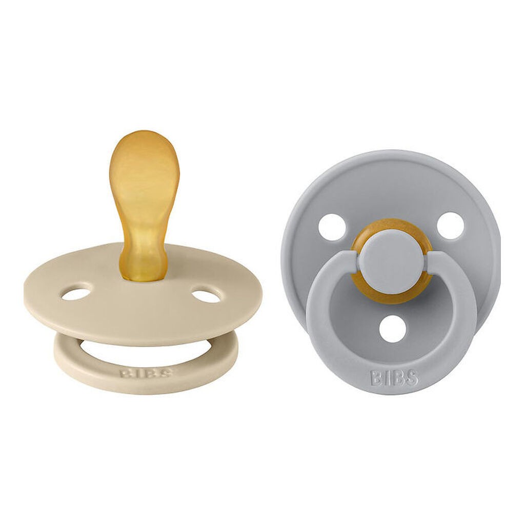 BIBS Colour Sutter - 2-pak - Str. 1 - Symmetrisk - Vanilla/Cloud