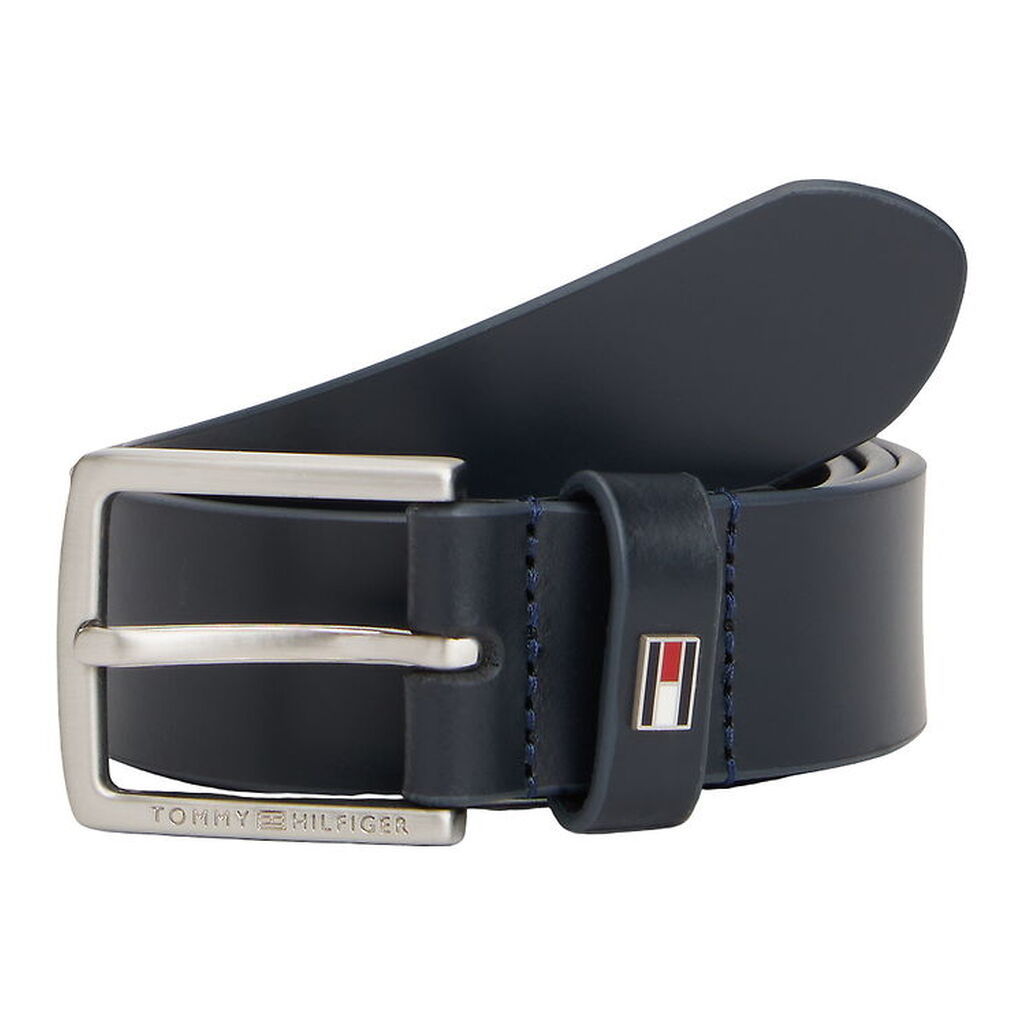 Tommy Hilfiger Bælte - Skind - Space Blue