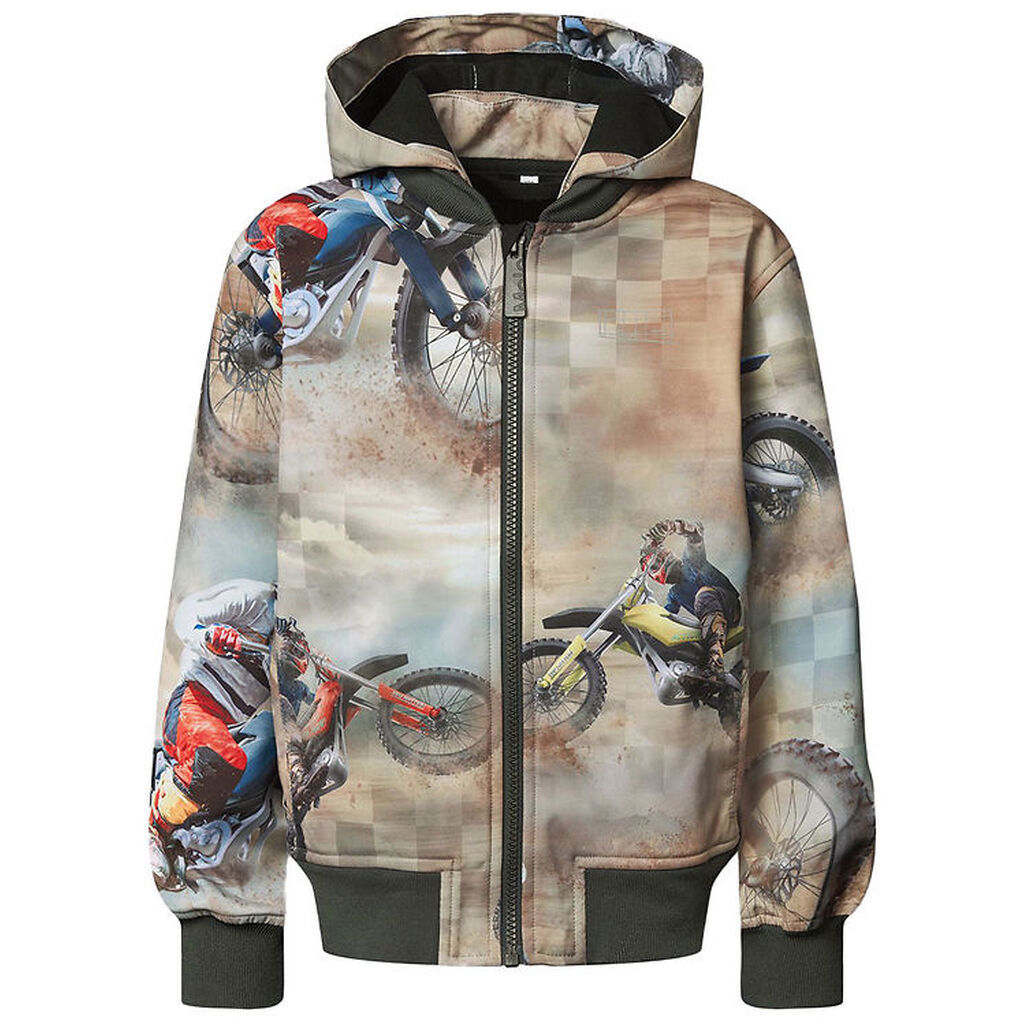 Molo Softshelljakke m. Fleece - Cloudy - Dusty Cross