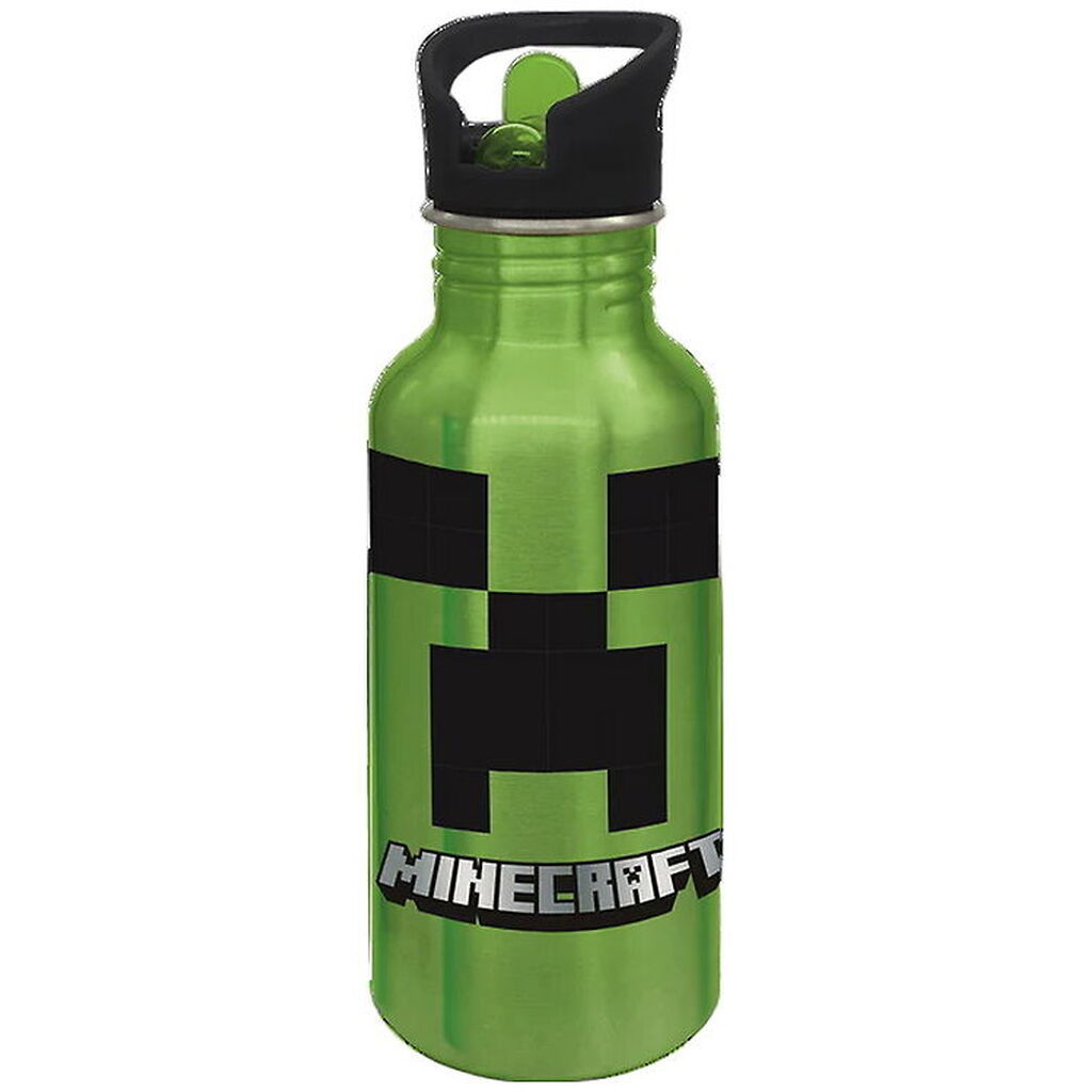Minecraft Drikkedunk - 545 ml - Aluminum - Grøn