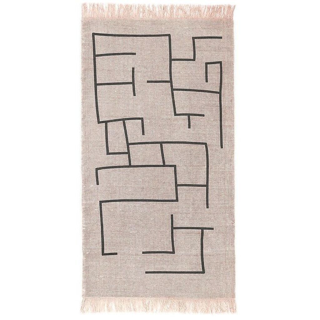 Kids Concept Tæppe - Geometrisk - Rosa