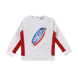 Moncler Sweatshirt - Hvid m. Print
