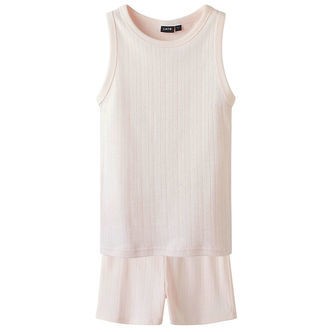 LMTD Nattøj - NlfNomina - Shorts/Undertrøje - Pink Marshmallow