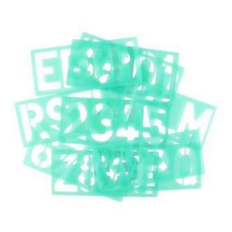 Linex Skriftsskabelon Sæt - 10 stk. - Grøn