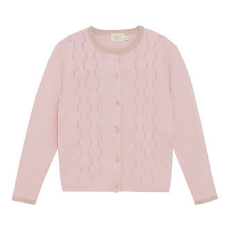 Creamie Cardigan - Pointelle - Strik - Lotus