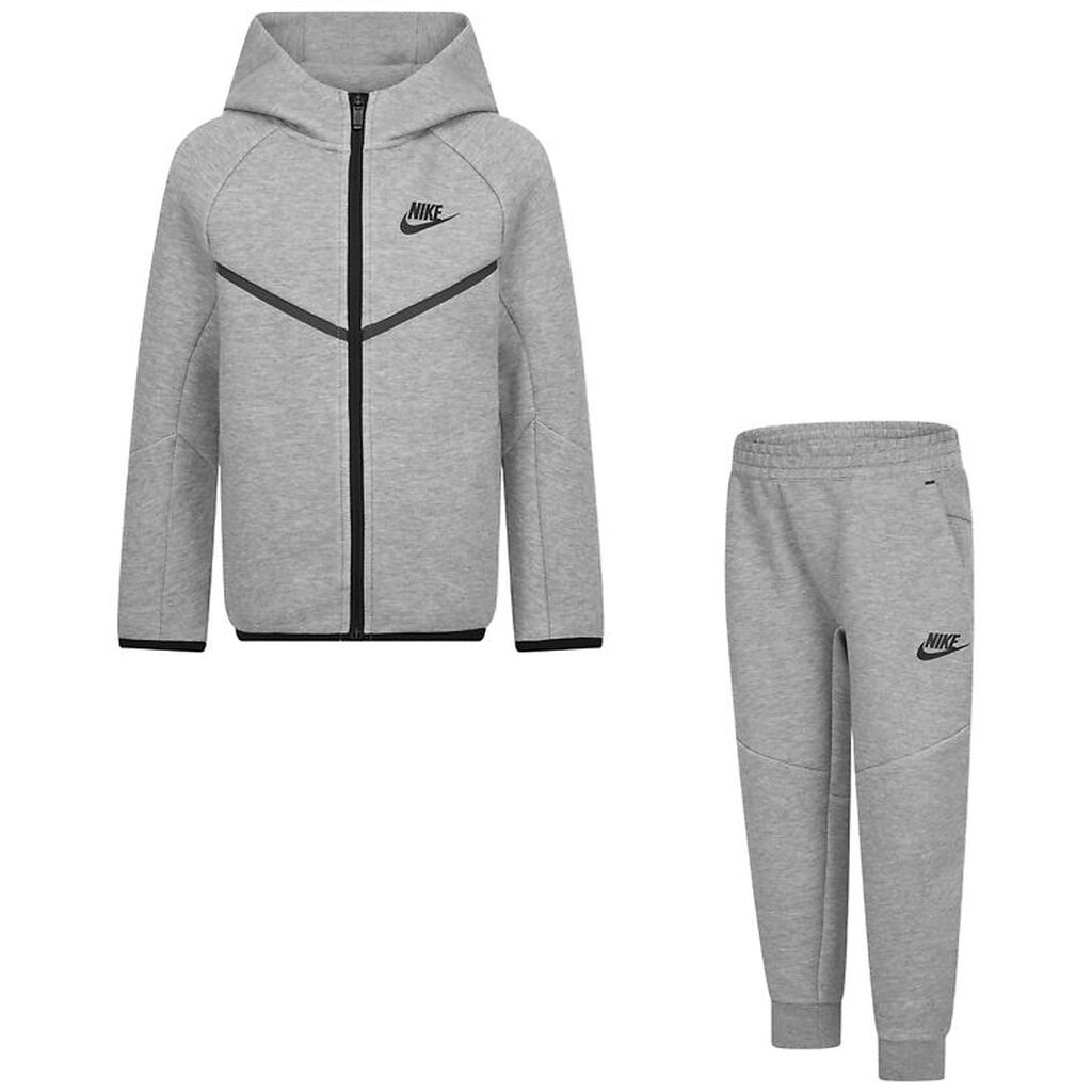 Nike Sæt - Cardigan/Bukser - Gråmeleret m. Sort